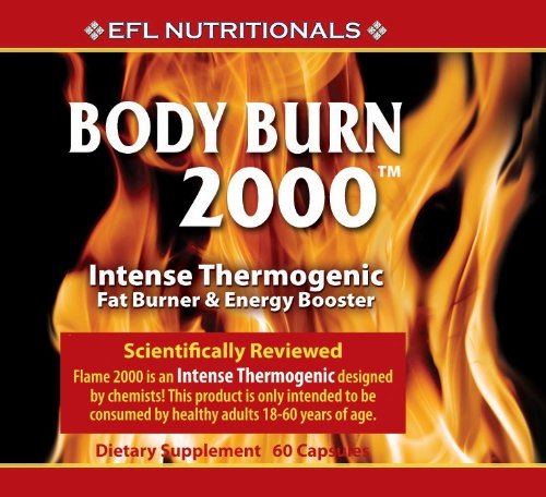 EFL Nutritionals corps à brûler 2000 Double Strength intense de graisse thermogénique de perte de poids ardente, et pilules d'énergie