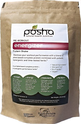 Posha All Natural pré-entraînement Energizer (16 portions)