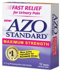 AZO Standard Maximum Strength douleur urinaire de secours 12 comprimés