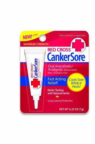 Croix-Rouge orale anesthésiques / analgésiques, Maximum Strength, 0,25 once Bouteilles (pack de 6)