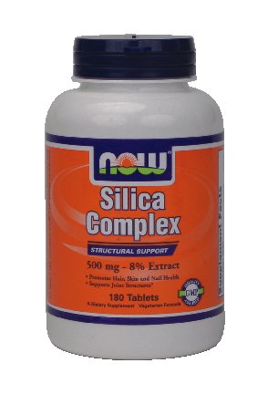 Now Foods Silica Complex 500mg Tablets, 180-Count