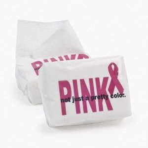 Ruban rose de cancer du sein Les tissus de sensibilisation Mini Pocket (paquet de 10 cartes)
