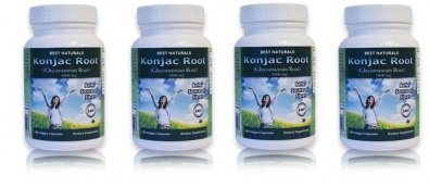 Meilleures Naturals racine Konjac Glucomannan Racine, 2000 mg, 180 capsules végétariennes (pack de 4)