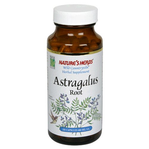 Astragalus Twinlab Nature Herbes Racine 400 mg, 100 Capsules (Pack de 4)
