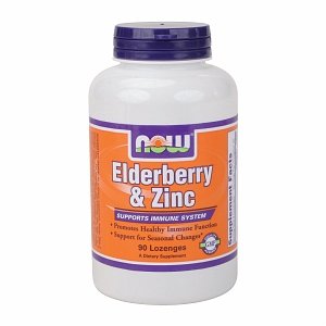 NOW Foods Elderberry & Zinc, Lozenges 90 ch