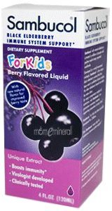 Sambucol sureau noir liquide immunitaire Système de soutien, pour les enfants, Berry saveur, 4 fl oz (120 ml)
