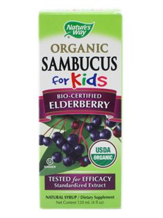 Sambucus Way organiques de la nature pour le sirop d'enfants, 4 once liquide