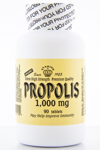 Stakich PROPOLIS Tablets (90 TABS, 1,000 MG) - Premium Quality, High Potency -