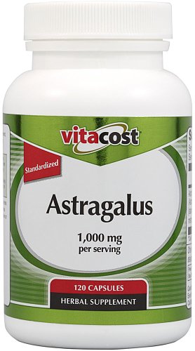 Vitacost Astragalus Extract - Normalisé - 1.000 mg par portion - 120 Capsules
