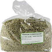 Yarrow herbe coupée et tamisée, Artemisia absinthium, 1 lb