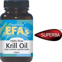 100% Pure Krill Oil 500 mg 60 Sgels par Swanson AGE