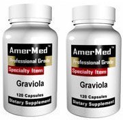 Graviola 1150 mg, 120 capsules (2 bouteilles) par AmerMed
