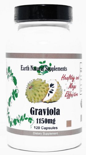Graviola poudre de feuilles de 1,150 mg, 120 capsules * par terre naturelle!!!
