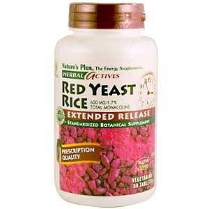 Herbal Actives libération prolongée Levure de riz rouge - 60 - Tablette