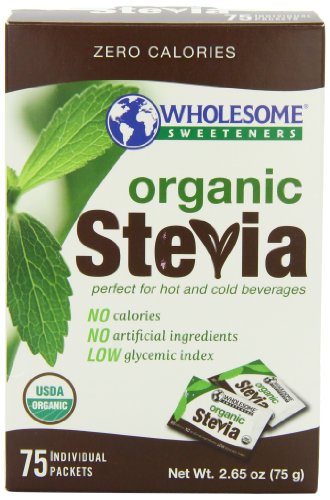 Les édulcorants sains organique Stevia, 75-Count (pack de 3)