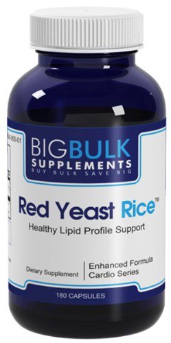 Levure de riz rouge soutien antioxydant et de la santé cardiaque avec Coenzyme Q10 Big vrac suplements levure de riz rouge 1200mg Coenzyme Q10 30mg 180 Capsules 1 Bouteille