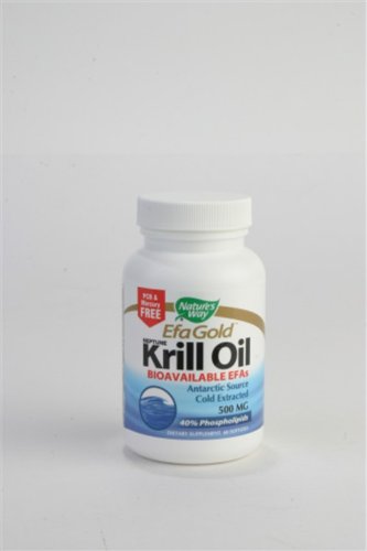 Nature Way - Huile de Krill, 500 mg, 60 gélules