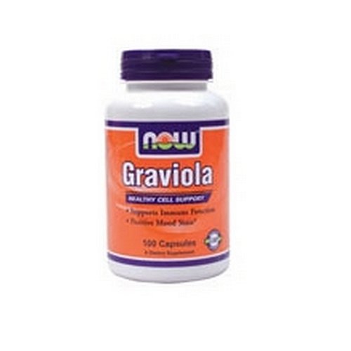 NOW Foods Graviola, 500mg / 100 gélules (pack de 2)