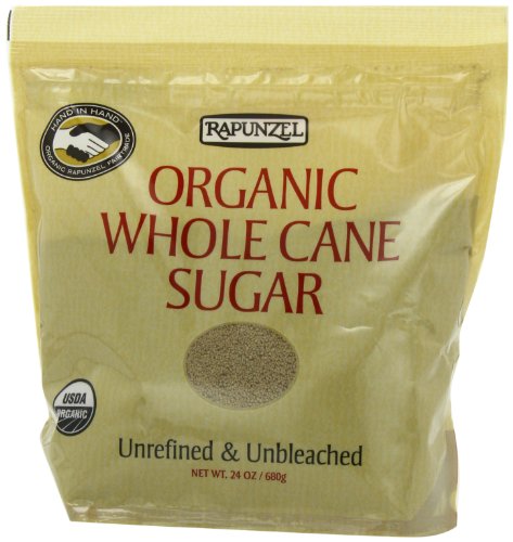 Rapunzel organique pur sucre de canne complet, 24 onces paquets (paquet de 6)