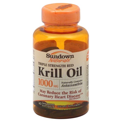Sundown Naturals Krill Oil 1000mg Force Triple, gélules, 60 ch