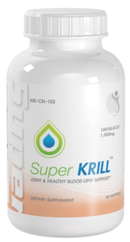 Super Strength huile de krill soutien interarmées et le cholestérol 100% Krill Oil 1000mg 60 gélules 1 Bouteille