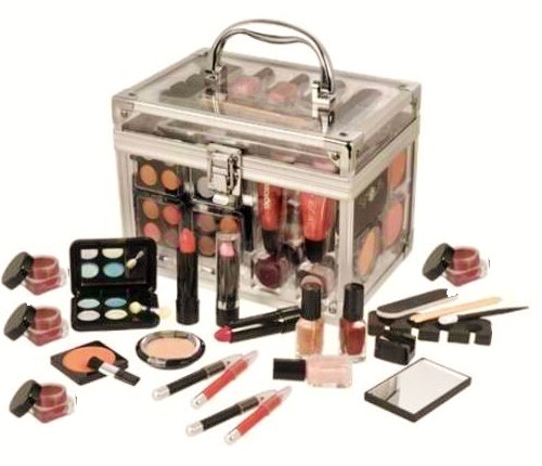 Effectuer SHANY Tous Trunk Kit professionnel de maquillage - Fard à paupières, pédicure, manucure - Set de cadeau