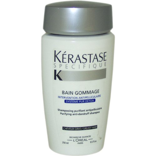 Kerastase Specifique Bain Gommage Anti pellicules Shampoing, Cheveux gras, 8,5 once
