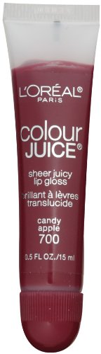 L'Oréal Paris Colour Juice Sheer Lip Gloss Juicy, pomme de sucrerie, Once 0,5-Fluid