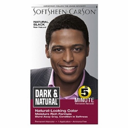 Men Dark & ​​Lovely la couleur des cheveux de l', Dark and Natural, Natural Black (pack de 2)