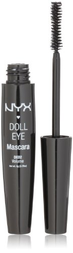 NYX Doll Mascara Eye, Extreme Black, Volume, DE02