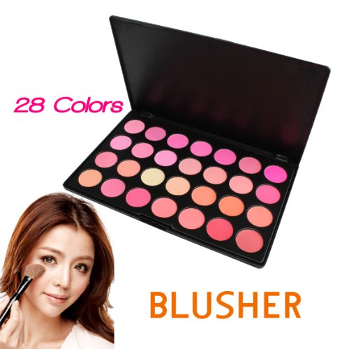 Vktech Fashion Cosmetic Blush Poudre Palette 28 couleurs fard à joues Contour maquillage