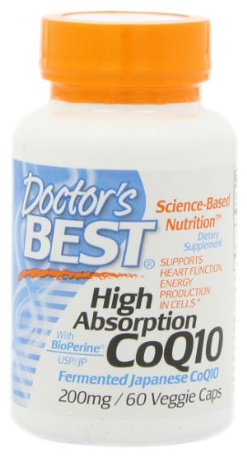 Best High Absorption CoQ10 du médecin (200 mg), capsules végétales, 60-Count