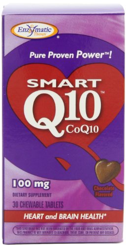 Enzymatic Therapy intelligent Q10, CoQ10, 100 mg, 30 comprimés à croquer