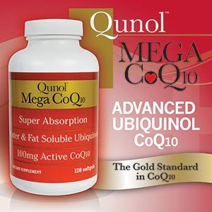 Qunol gélules de CoQ10 Mega, 100 mg, 120 Count