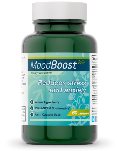 Mood Boost stress et l'anxiété relief naturel (60 Capsules avec 5-HTP, Passion Flower, L-Tyrosine, Suntheanine L-théanine, et GABA)