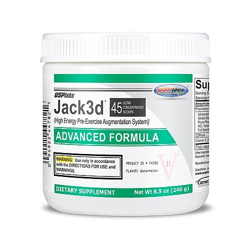 Usp Labs Jack3d avancée suppléments nutritionnels formule, melon d'eau, 8,5 once
