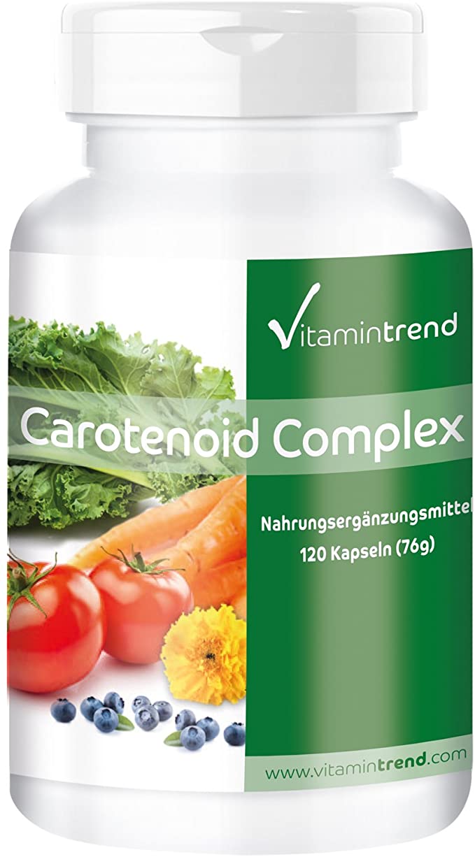 Complexe de Carotenoides  Vegan  120 gelules   POUR 2 MOIS   Antioxydants naturels 