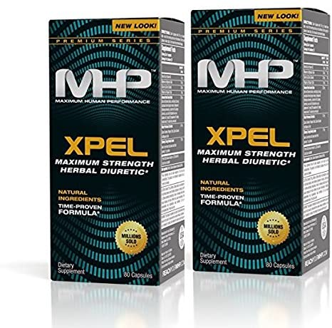 MHP XPEL MAXIMUM STRENGTH DIURETIC CAPSULES 80 COUNT PACK OF 2